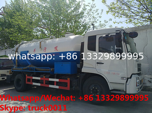 customized Dongfeng 4*2 RHD 10,000Liters vacuum tank truck for sale, Factory sale cheaper price sewage suction truck