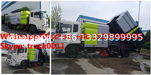 best price and higher quality Dongfeng 190hp road sweeping and washing vehicle for sale,new sweeper and washing truck