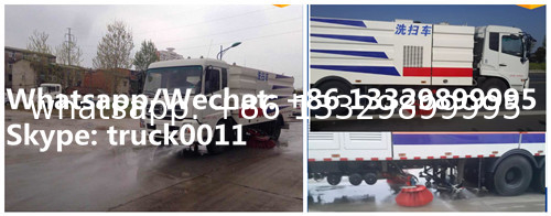 best price and higher quality Dongfeng 190hp road sweeping and washing vehicle for sale,new sweeper and washing truck