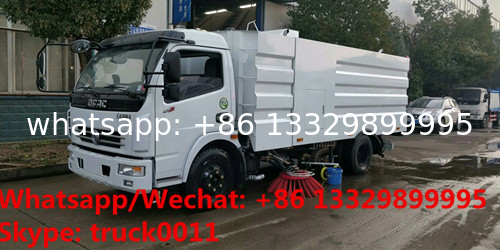 factory sale cheapest price CLW diesel road sweeping and washing vehicle, good price street sweeper and cleaning truck