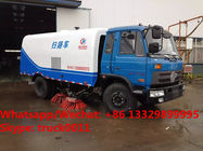 cheaper price dongfeng RHD 170hp diesel 8-10tons road sweeper vehicle for sale, customized street sweeper cleaning truck