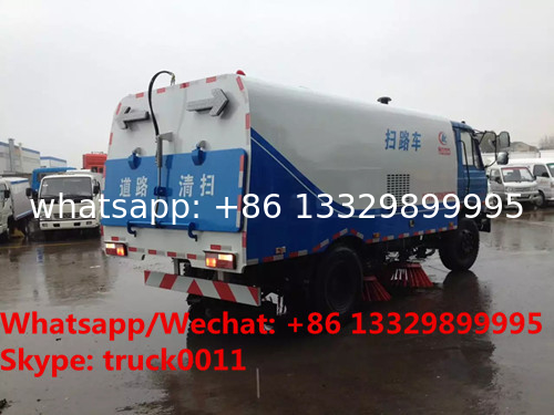 cheaper price dongfeng RHD 170hp diesel 8-10tons road sweeper vehicle for sale, customized street sweeper cleaning truck