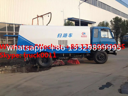 cheaper price dongfeng RHD 170hp diesel 8-10tons road sweeper vehicle for sale, customized street sweeper cleaning truck