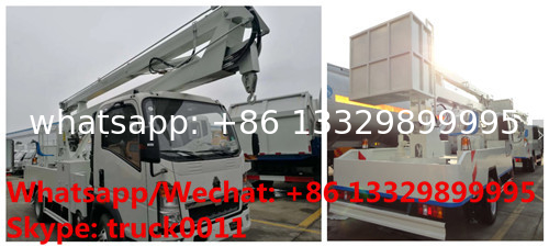 new  SINO TRUK HOWO new 12-18m hydraulic aerial working platform truck for sale, new High altitude operation vehicle