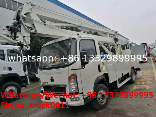new  SINO TRUK HOWO new 12-18m hydraulic aerial working platform truck for sale, new High altitude operation vehicle