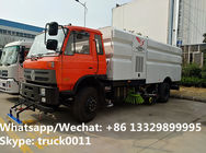 Dongfeng 190hp road sweeping and washing vehicle customized for Sialkot International Airport, street sweeper vehicle