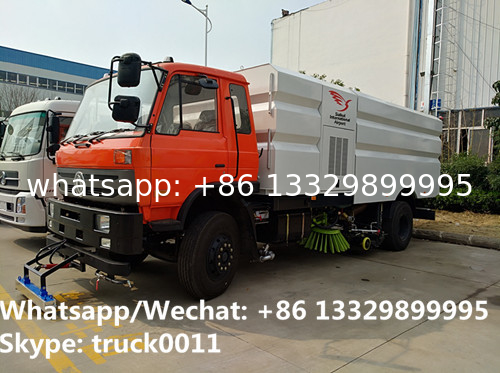 Dongfeng 190hp road sweeping and washing vehicle customized for Sialkot International Airport, street sweeper vehicle