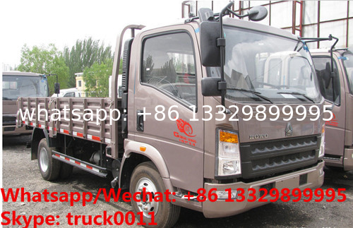 Customized SINO TRUK HOWO light duty 4*2 RHD 90hp cargo truck for Indonesia, Factory sale whole price cargo van truck