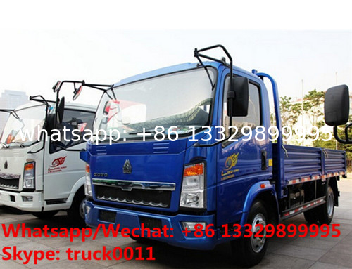 Customized SINO TRUK HOWO light duty 4*2 RHD 90hp cargo truck for Indonesia, Factory sale whole price cargo van truck