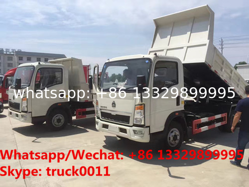 Factory sale high quality and good price SINO TRUK HOWO Mini dump tipper truck, coal and stone transporting truck