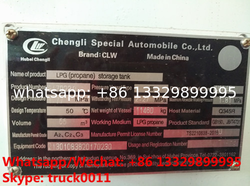 2021s customized high quality 55,000Liters bullet stationary surface propane gas storage tank for sale, lpg gas tank