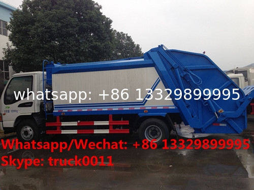 best-selling JAC diesel 6-7m3 garbage compactor truck, compressed wastes collecting vehicle, resr load garbage truck