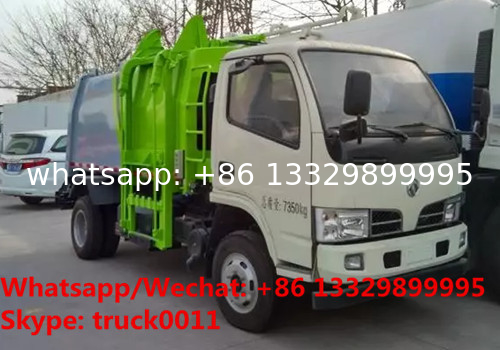 HOT SALE!new deisgned Dongfeng diesel compressed docking wastes collecting vehicle, garbage truck for sale