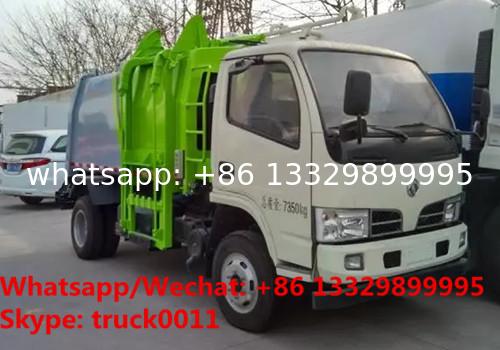 HOT SALE!new deisgned Dongfeng diesel compressed docking wastes collecting vehicle, garbage truck for sale