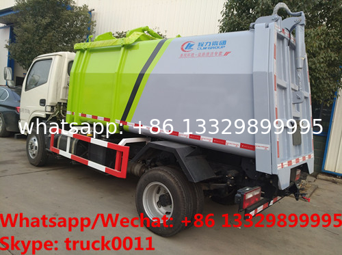 high quality and best price ISUZU 7M3 5-6tons compressed wastes collecting truck for sale, new compacted garbage truck