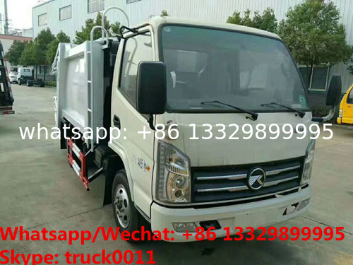 cheapest price Kaima brand 4*2 LHD compacted garbage truck for sale,Good price refuse garbage compactor truck
