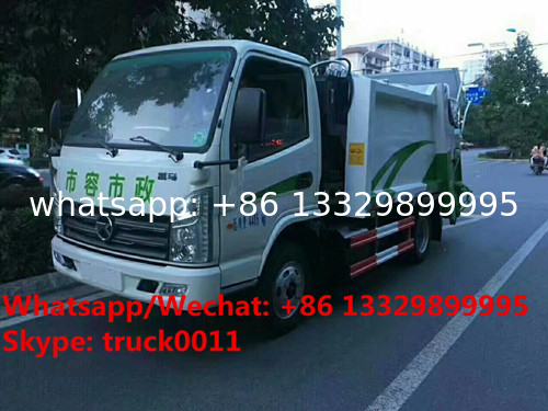 cheapest price Kaima brand 4*2 LHD compacted garbage truck for sale,Good price refuse garbage compactor truck