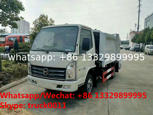 cheapest price Kaima brand 4*2 LHD compacted garbage truck for sale,Good price refuse garbage compactor truck