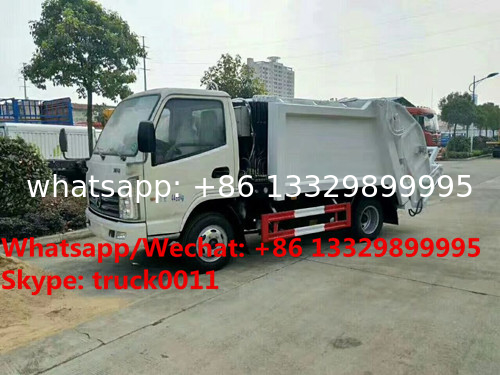 cheapest price Kaima brand 4*2 LHD compacted garbage truck for sale,Good price refuse garbage compactor truck