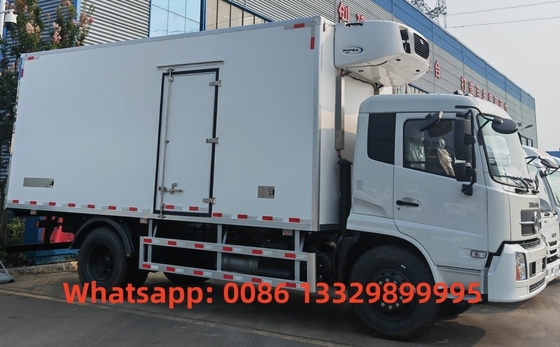 factory selling dongfeng tianjin 4x2 190hpmeat hook refrigerator truck for sale, 15tons cold room truck for TOGO