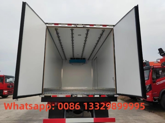 factory selling dongfeng tianjin 4x2 190hpmeat hook refrigerator truck for sale, 15tons cold room truck for TOGO