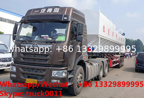 best price 20MT new electronic discharging bulk feed tank container semitrailer, road transported bulk feed tank