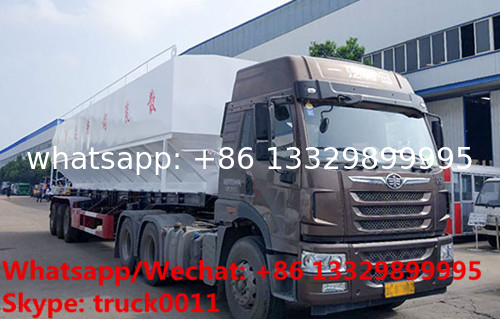 best price 20MT new electronic discharging bulk feed tank container semitrailer, road transported bulk feed tank