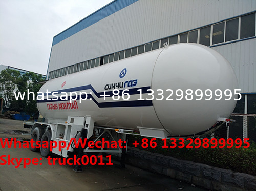 Factory sale best price 40m3 bulk propane gas trailer, HOT SALE! 40,000Liters road transported lpg gas transported tank