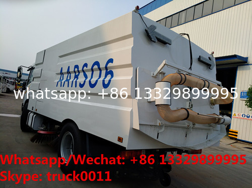 new best price FAW 4*2 RHD road sweeping truck for sale, street sweeper with 4 sweeping brushes, road cleaning truck