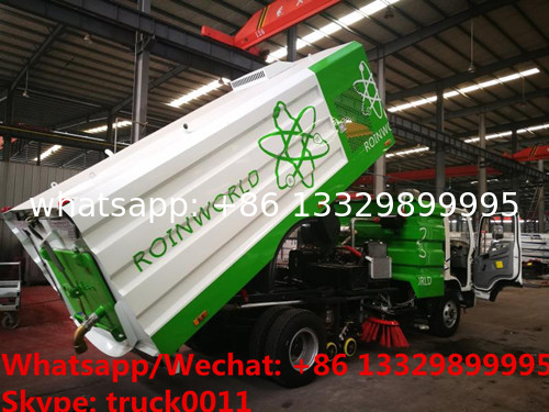 new FAW brand 4*2 RHD yuchai 130hp diesel road sweeping and washing vehicles for sale, street washing sweeper truck