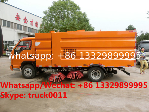 best price forland 4*2 RHD 92hp diesel mini road sweeper truck for sale, cheapest price forland street sweeping vehicle