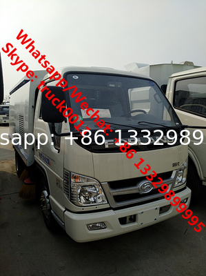 best price forland 4*2 RHD 92hp diesel mini road sweeper truck for sale, cheapest price forland street sweeping vehicle
