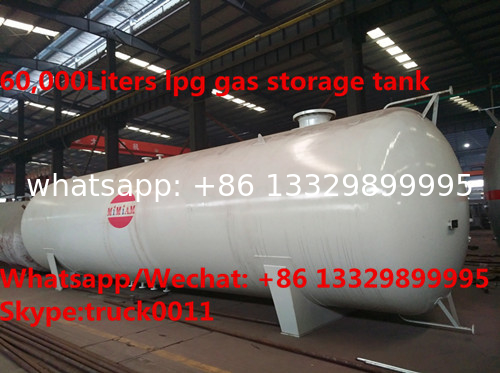 Factory sale cheapest price China made 60m3 bullet type bulk lpg gas storage tank, 30MT propane gas tank for sale