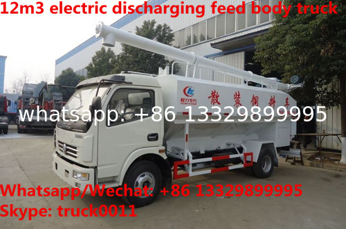 High quality and cheapest price China made 5-6tons 380volts electric system discharging bulk feed truck for sale