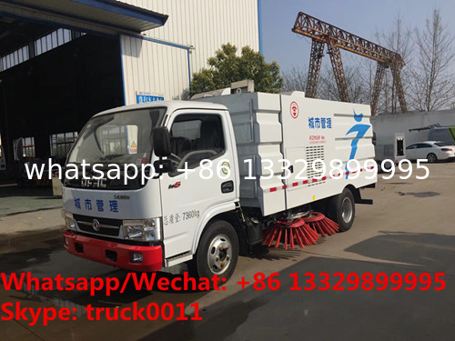 Dongfeng new mini 95hp diesel Euro 3 road cleaning vehicle for sale, High quality and competitive good street sweeper