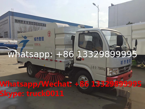 Dongfeng new mini 95hp diesel Euro 3 road cleaning vehicle for sale, High quality and competitive good street sweeper