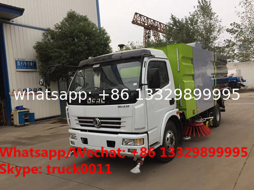 HOT SALE! new best price Dongfeng 120hp diesel road washing sweeper truck, China supplier of street sweeper for sale