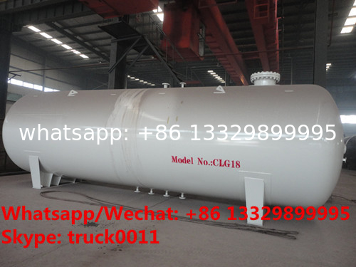 China made best price 20tons lpg gas storage tank with accessories for sale, Bullet type stationary propane gas tank
