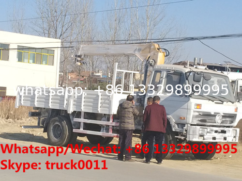Factory sale high quality and competitive price Dongfeng brand 190hp diesel 6.3tons telescopic truck with crane