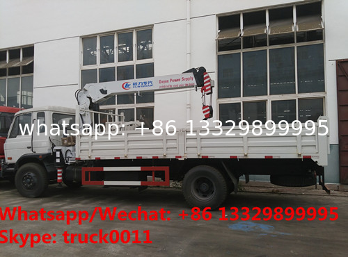 Factory sale high quality and competitive price Dongfeng brand 190hp diesel 6.3tons telescopic truck with crane