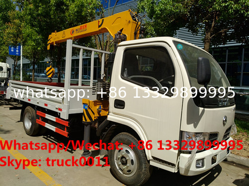 HOT SALE! dongfeng 3tons telescopic boom mounted on cargo truck for sale， factory sale best price truck with crane
