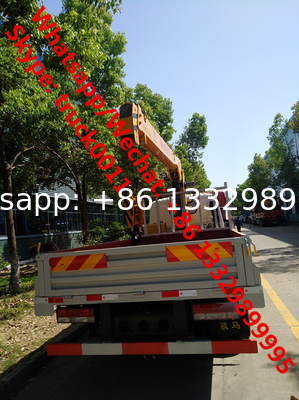 HOT SALE! dongfeng 3tons telescopic boom mounted on cargo truck for sale， factory sale best price truck with crane