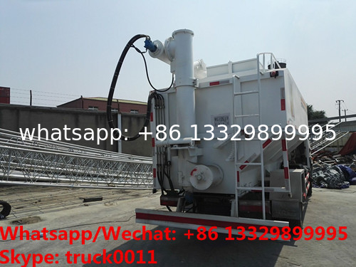 new RHD best price 156hp diesel 5-7T hydraulic system discharging bulk feed truck for sale, poultry feed pellet truck