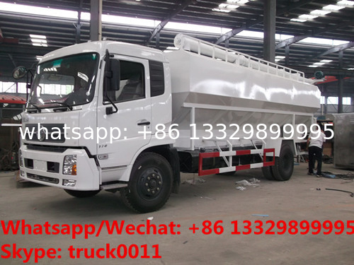 best seller-dongfeng tianjin Euro 5 180hp diesel 22m3 bulk feed transportation truck for sale, feed pellet truck