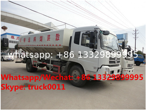 best seller-dongfeng tianjin Euro 5 180hp diesel 22m3 bulk feed transportation truck for sale, feed pellet truck