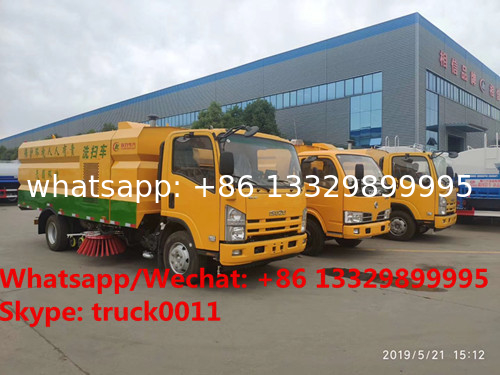 HOT SALE! new ISUZU Brand road washing sweeper vehicle for sale, Best price ISUZU diesel street sweeping truck for sale