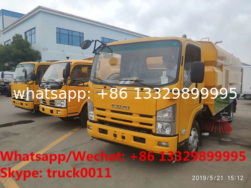 HOT SALE! new ISUZU Brand road washing sweeper vehicle for sale, Best price ISUZU diesel street sweeping truck for sale