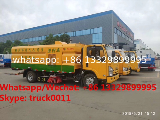 HOT SALE! new ISUZU Brand road washing sweeper vehicle for sale, Best price ISUZU diesel street sweeping truck for sale