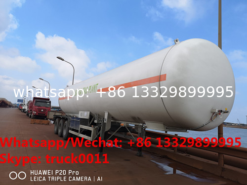 Factory sale best price CLW brand 20tons propane gas tank semitrailer for sale, HOT SALE! 49.6m3 lpg gas tank trailer