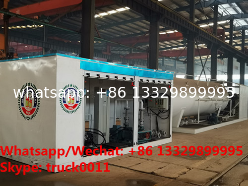 new best price customized 20m3 skid lpg gas refilling station with double scales for sale, mobile lpg gas plant